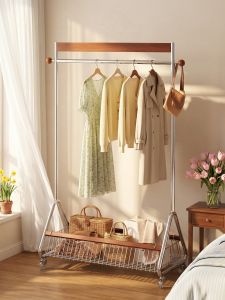 Retro Style Easy Clothing Storage Rack