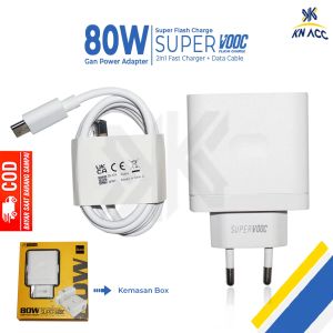 [KN ACC] CASAN CHARGER TYPE C REALME SUPER VOOC GAN TECH 80W