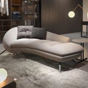 Nordic Style Luxury Faux Leather Sofa Single Person Recliner Chair Living Room Fabric Art Beauty Couch Modern Italian Style