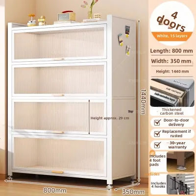 Dibio | Storage Cabinet Bookcase With Doors Steel 1 Unit