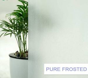 60x500cm Thick Privacy Electrostatic Adsorption Frosted Window Tinted Film Reusable Adhesive Anti Peeping UV Glass Sticker for Office Bathroom Black Blue Tea Green