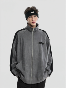 BJHG | Autumn Suede Velour American Style Casual Sport Jacket