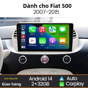 MEKEDE 9 Không Dây CarPlay Android Auto Đa Phương Tiện Cho Fiat 500 Abarth 2007-2015 Màn Hình Cảm Ứng WiFi Thông Minh Hệ Thống Ô Tô