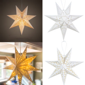 Eid Mubarak Hollow Star Paper Star Lantern Ramadan Kareem Decoration 2025 Islamic Muslim Party Supplies wedding Hanging Decor