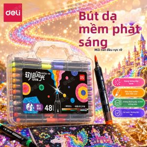 deli | Flashy Soft Tip Acrylic Markers 48 Colors