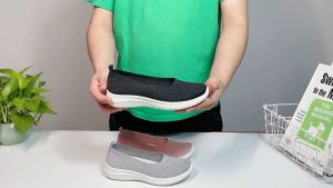 Loafer Shoes for Women Breathable Mesh Slip On Shoes Summer Comfort Office Flats Lady Rubber Walking Shoes