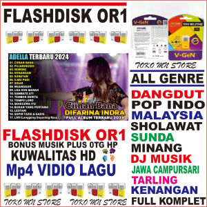 Flashdisk V-GEN 32GB original plus lagu musik mp4 dangdut adella monata terbaru bisa cod Flashdisk