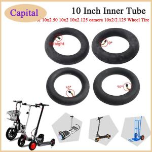 10x2/2.125 10x2.50 10x250 Inner Tube with Straight/Bent Valve Butyl Tyre Camera for Electric Scooter Baby Stroller