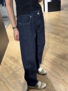 กางเกงยีนส์ทรงหลวมเอวสูง ทรงตรง ทรงหลวม กางเกงขายาวทรงขากว้างสำหรับผู้หญิง ทรงหลวม ทรงขากว้าง กางเกงยีนส์ทรงหลวม