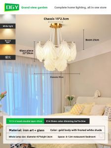 DGY | Romantic and Elegant Chandelier for Bedroom Living Room and Dining Room