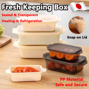 3PCS Snap-on Lid Food Container Fresh Keeping Box with Lid Meal Prep Containers Large-capacity Thickened Transparent Sealed Fresh-keeping Box Microwave Food-grade Storage Box Safe Stackable Household Food Fridge Frozen Fruits Vegetables Storage Container