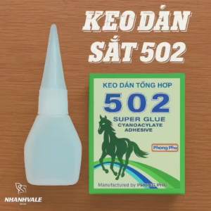 Keo dán sắt chai nhỏ 502 Con Ngựa keo siêu dính dán nhanh kim loại sửa chữa đa năng