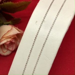 สร้อยคอเงินลายไข่คู่ ความยาว 16 นิ้ว ใส่ในชีวิตประจำวันได้