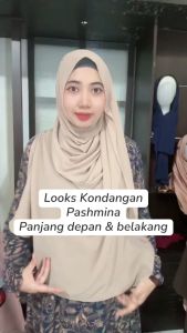ELZAHRANA HIJAB Terbaru Pashmina Ceruty Babydoll - Aksesoris Hijab Panjang