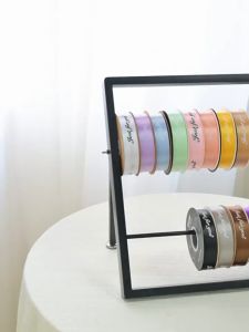 2.5CM JUST FOR YOU Ribbon Reben Riben Satin Organza Flower Bouquet Roll Birthday Bunga Hadiah Hantaran Cake Gift (22M)