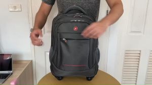 กระเป๋าเดินทาง เป้ล้อลาก กระเป๋าใส่คอมพิวเตอร์ กันน้ำ กระเป๋าเอกสาร 4 ล้อ, 18 [4022]