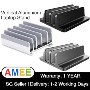 Aluminium Vertical Laptop stand laptop holder vertical Adjustable Double Vertical Laptop Stand Laptop