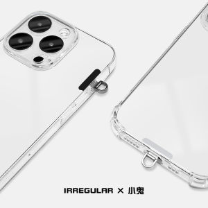 Mini Ultra-Thin 0.2mm Mobile Phone Stand Silent Hole Alloy Phone Chain Lanyard Keychain Holder Mobile Phone Accessories