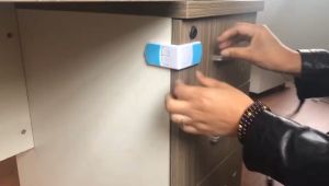 L-Shape Safety Lock Children Baby Toddler Kid Drawer Cabinet Cupboard Universal Corner Security Protection Care Secure