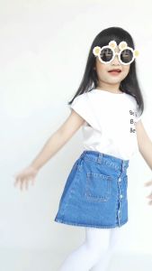 Rok Jeans Anak Perempuan 5 sd 9 Tahun Brenda Skirt Premium