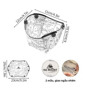 Bộ Đồ Ăn Dã Ngoại Gấp Gọn Nhẹ Di Động - Bát Đĩa Cốc Có Lọc Nhựa Cấp Thực Phẩm Đồ Dùng Cắm Trại Tái Sử Dụng