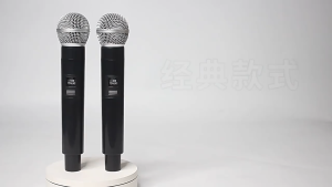 【SG】2 In 1 UHF Wireless Microphone Karaoke Dual Handheld Dynamic Microphone with Rechargeable Receiver For Home KTV Sing