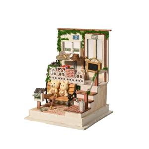DIY Miniature House Model Building Kit Female Version Handmade Small Cabin Assembly Toy Wooden Static Model Architecture