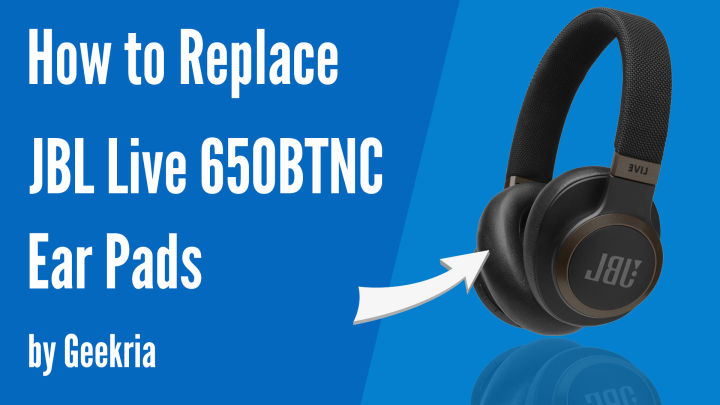 Geekria Miếng Đệm Tai Nghe Thay Thế Cho JBL Live 650 BTNC