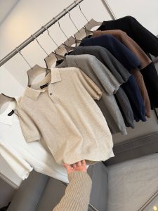 Comfortable And Breathable Stylish Knit Short Sleeve Polo Shirt