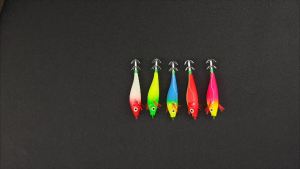 20pcs Luminous Horizontal Squid Jig Squid Jigs Saltwater Squid Shrimp Lure Jig Squid Jig Fishing Lure