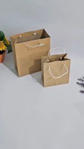 SOS Hang Bag Kertas Kraft Polos XS/Goodie Bag/Tas Tenteng