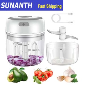 250ml Electric Householde Garlic Crusher Multi-function Grinding Chopper Food Vegetables Cutter Meat Kitchen Gadgets Masher Tool