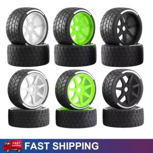 ONEVAN | 4PCS 1/7 High Grip RC On-Road Tires Wheels for Arrma 1/7 Fireball Felony Infraction FSR Mustang GT Model GT Racing Street