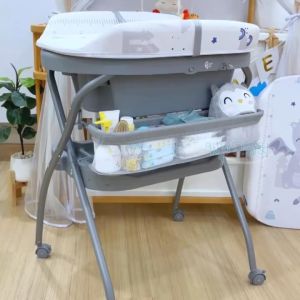 Snow Owl อ่างอาบน้ำ พร้อมขาตั้ง เบาะเปลี่ยนผ้าอ้อม และเครื่องประดับยาวเพิ่มเติม สำหรับเด็กแรกเกิดขึ้นไป
