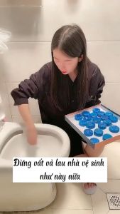 [gói 10 viên]  Viên Thả Bồn Cầu Gói  Tẩy Sạch Mảng Bám Khử Mùi Hiệu Quả