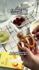 Huggy Baby Ceramic Food Scissors