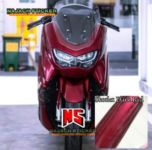 Stiker Skotlet Motor Dark Red Super Glossy Kualitas Premium