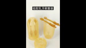 Tongue Cleaner Baby Toothbrush Oral Care Set Soft Nano Silicone for Kids No BPA