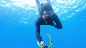 Shining Snorkel for Adult Snorkeling Wet Breathing Tube Diving Breathing Tube Safe to Use Soft