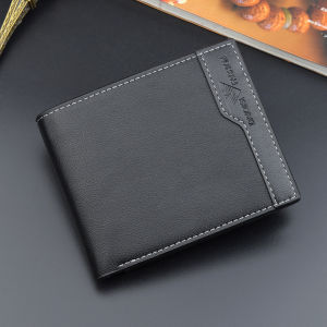 New Mens Wallet Short Style Casual Thin Business Soft Splicing Leather Coin Purse Youth Card Holder ManYiDi Brand