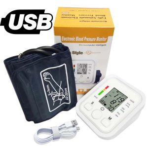 Arm Blood Pressure Monitor Pressure Sensor Monitor BP Equipment Automatic Tonometer Digital Tensiometer LED Display Arm Cuff
