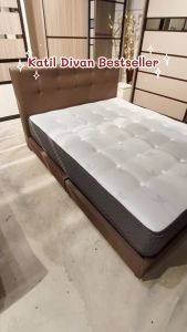 Fabric Bed Divan with Base & Headboard - 3ft& 3.5ft/ Katil Divan Single/Super Single (SINGLE) (SUPER SINGLE)