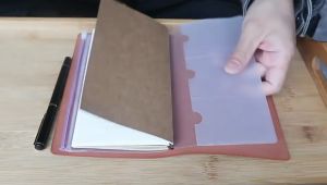 Buku Jurnal Harian Retro Leather Cover Diary 68 Sheets 136 Pages