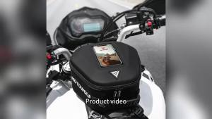 MOTOCENTRIC | Motorcycle Touchscreen Mobile Phone Fuel Tank Bag EVA Hard-Shell Rear Bag Back Seat Bag Portable Luggage Bag Riding Bag Backpack