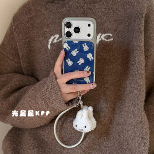 Cute Little Rabbit KPP Drip Glue Phone Case Full Cover Portable Apple iPhone 17 pro Max 16 15 pro Max 13 Protective Cover Ins Style