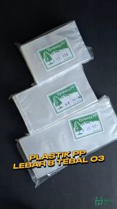 Plastik PP Lebar 8 Tebal 03 8x12 8x15 8x20 Kantong Plastik Bening Transparan