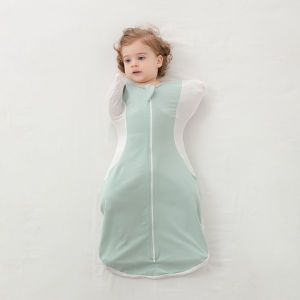 ผ้าคลุมทารก Pure Cotton Mesh Patchwork Swaddle Sleeping Bag สำหรับเด็กแรกเกิด ป้องกันการกระแทก ผ้าฝ้ายแท้ ฤดูร้อน 1-3 ปี
