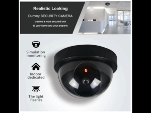 2PCS Fake Dummy Dome Surveillance Security Camera with LED Sensor Light