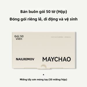 MAYCHAO | Bộ Dụng Cụ Tẩy Sơn Móng Tay Không Hại Móng Bông Tẩy Sơn