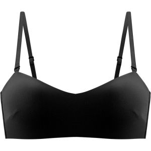 Sports Bra Women No Steel Ring French Flat Chest Gathered Half Cup Youth Female U-Neck Removable Double Strap All Seasons